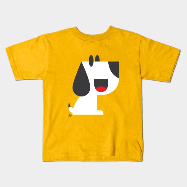 Dog Kids T-Shirt by dhartist